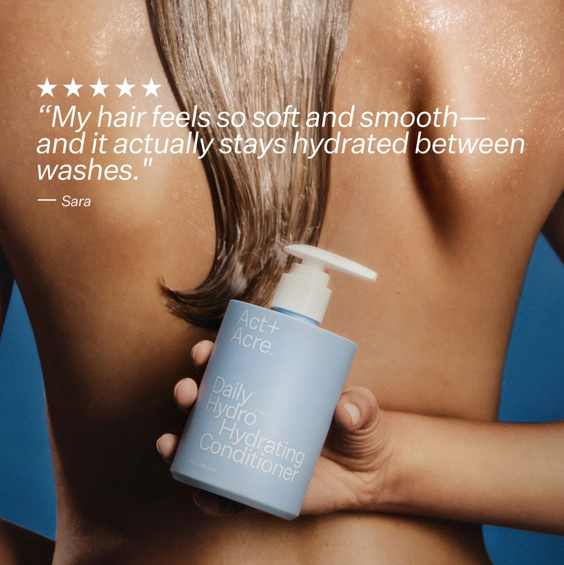 Act+Acre Daily Hydro Hydrating Conditioner for Dry, Damaged Hair 296ml