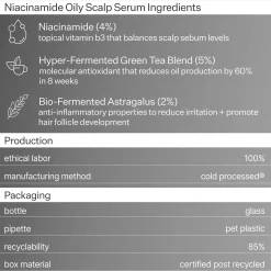 Act+Acre 4% Niacinamide Oily Scalp Serum 65ml