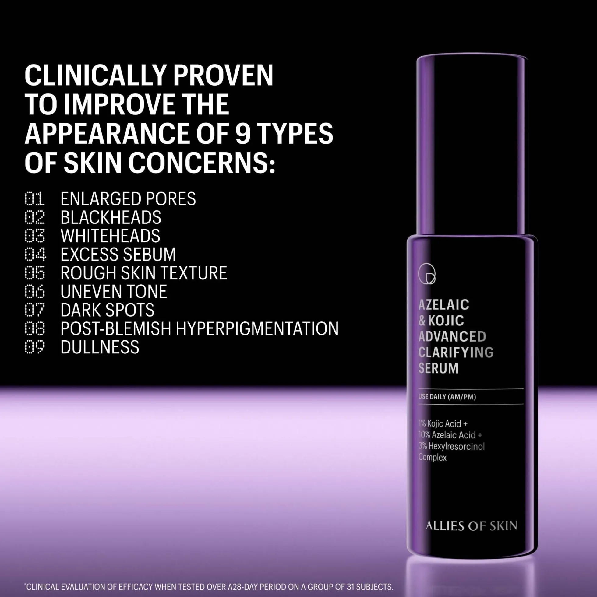 Allies of Skin Azelaic and Kojic Advanced Clarifying Serum 30ml