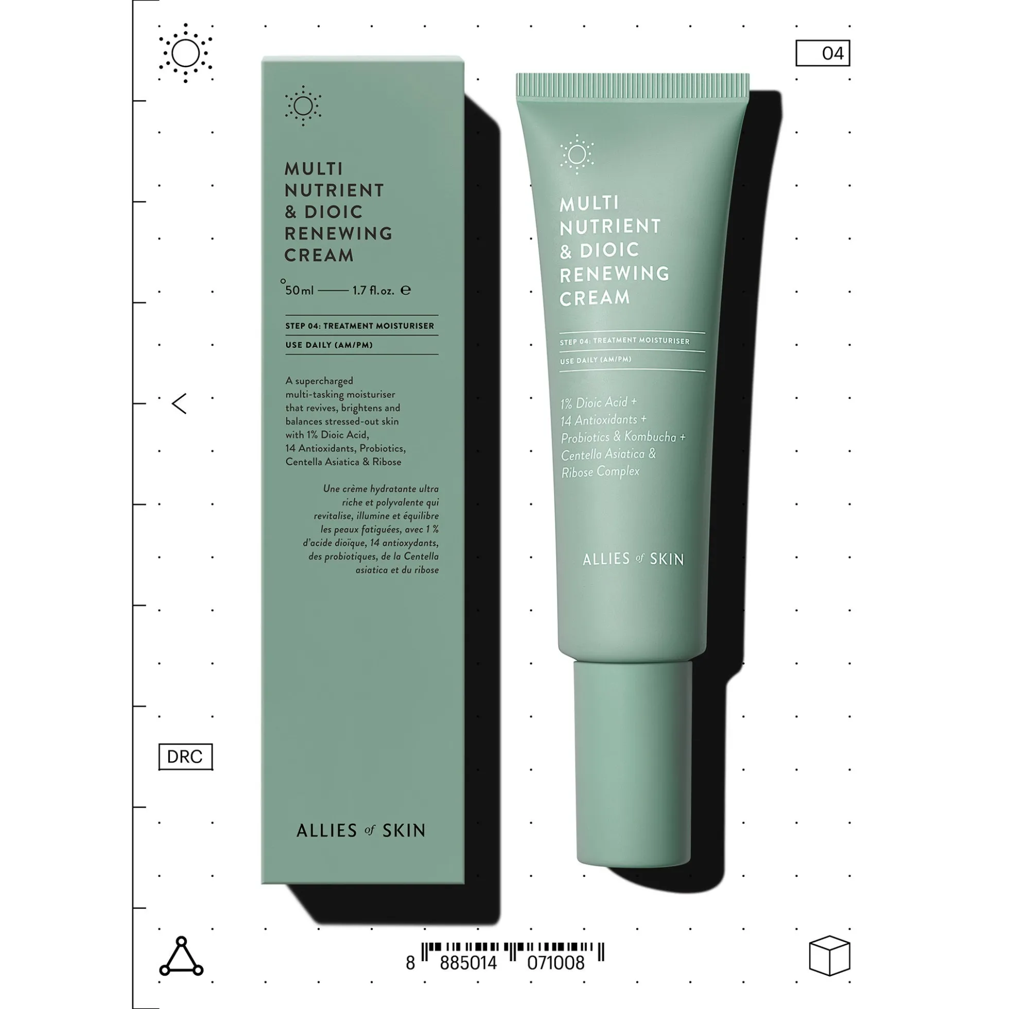 Allies of Skin Multi Nutrient and Dioic Renewing Cream 50ml