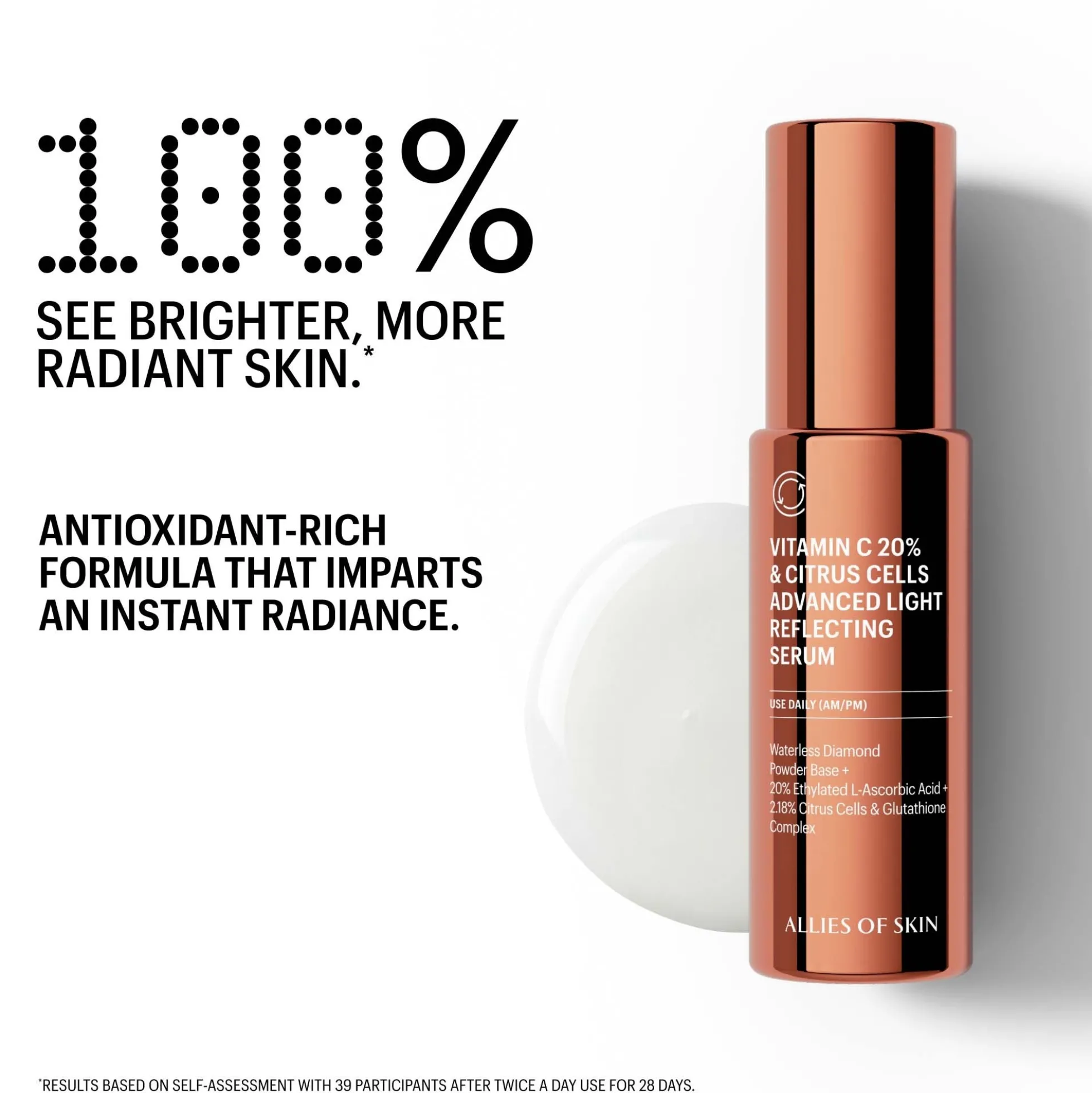 Allies of Skin Vitamin C 20% & Citrus Cells Advanced Firm + Glow Serum 1fl. oz