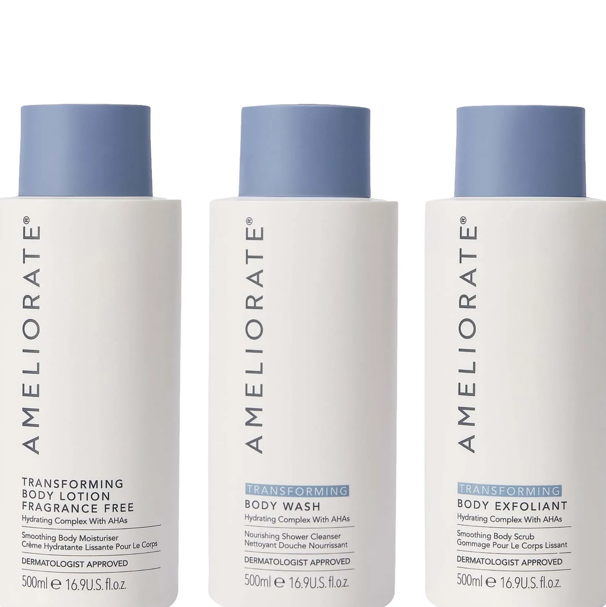 AMELIORATE Smooth Skin Supersize Bundle, Fragrance Free (Worth £83)