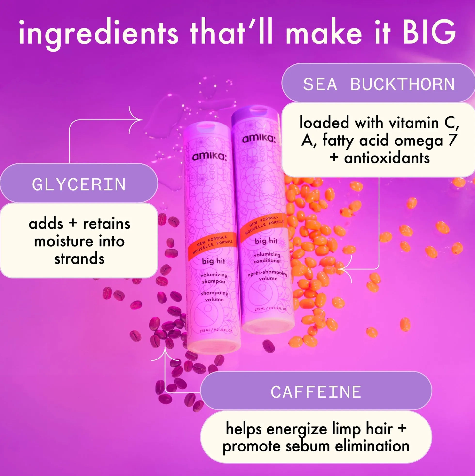 Amika Big Hit Volumising Conditioner 275ml