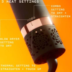 Amika Double Agent 2-in-1 Blow Dryer + Straightening Brush UK