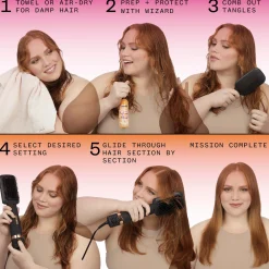 Amika Double Agent 2-in-1 Blow Dryer + Straightening Brush UK