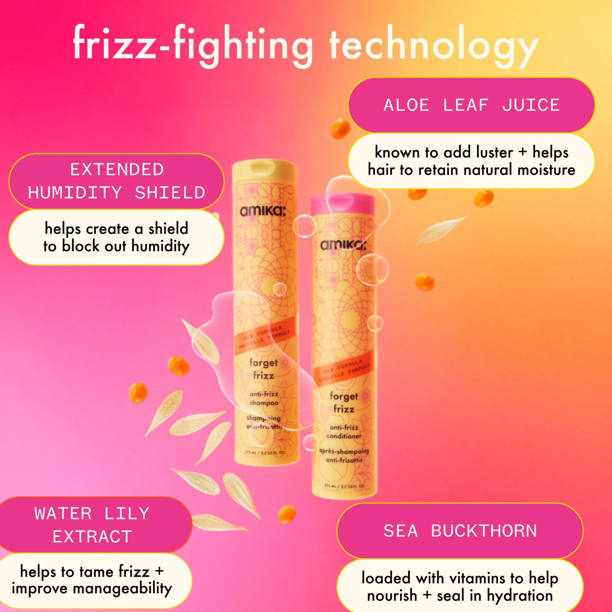 amika Forget Frizz Anti-Frizz Conditioner 275ml
