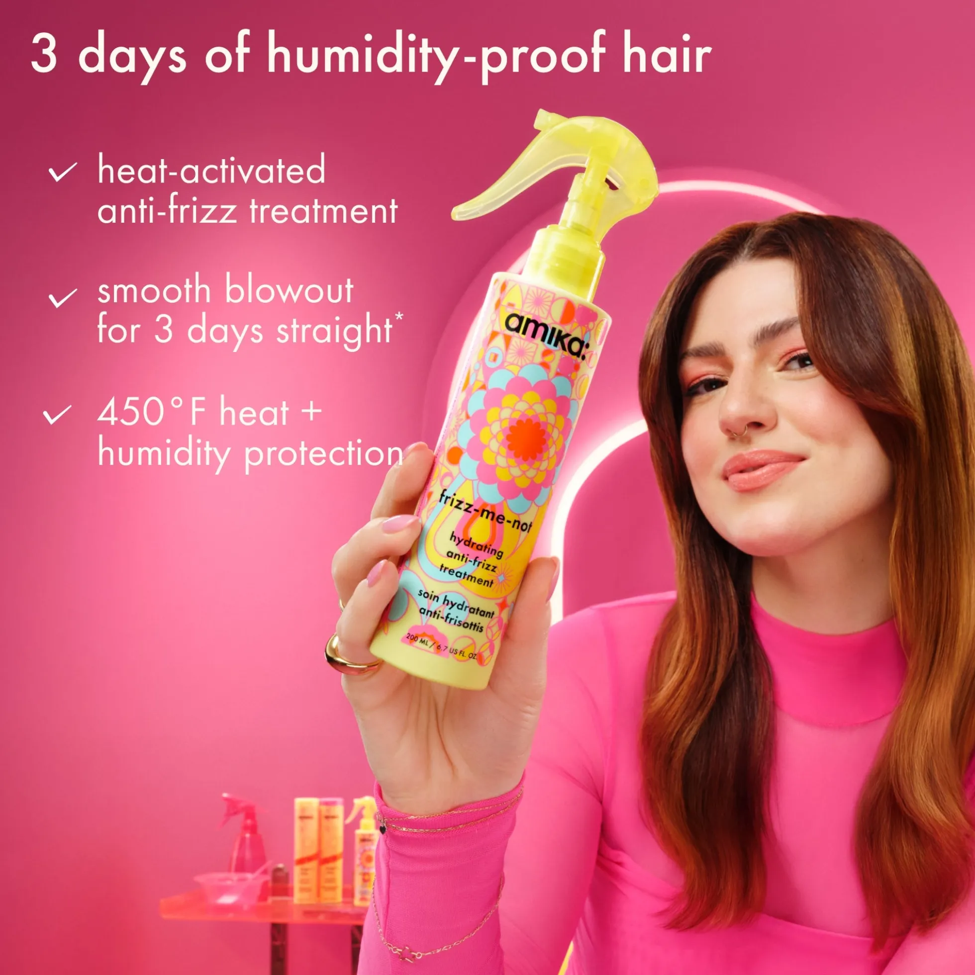 Amika Frizz Fighters Anti-Frizz Wash + Care Set 610ml (Worth £66)