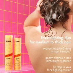 Amika Frizz Fighters Anti-Frizz Wash + Care Set 610ml (Worth £66)