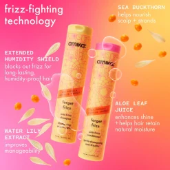 Amika Frizz Fighters Anti-Frizz Wash + Care Set 610ml (Worth £66)