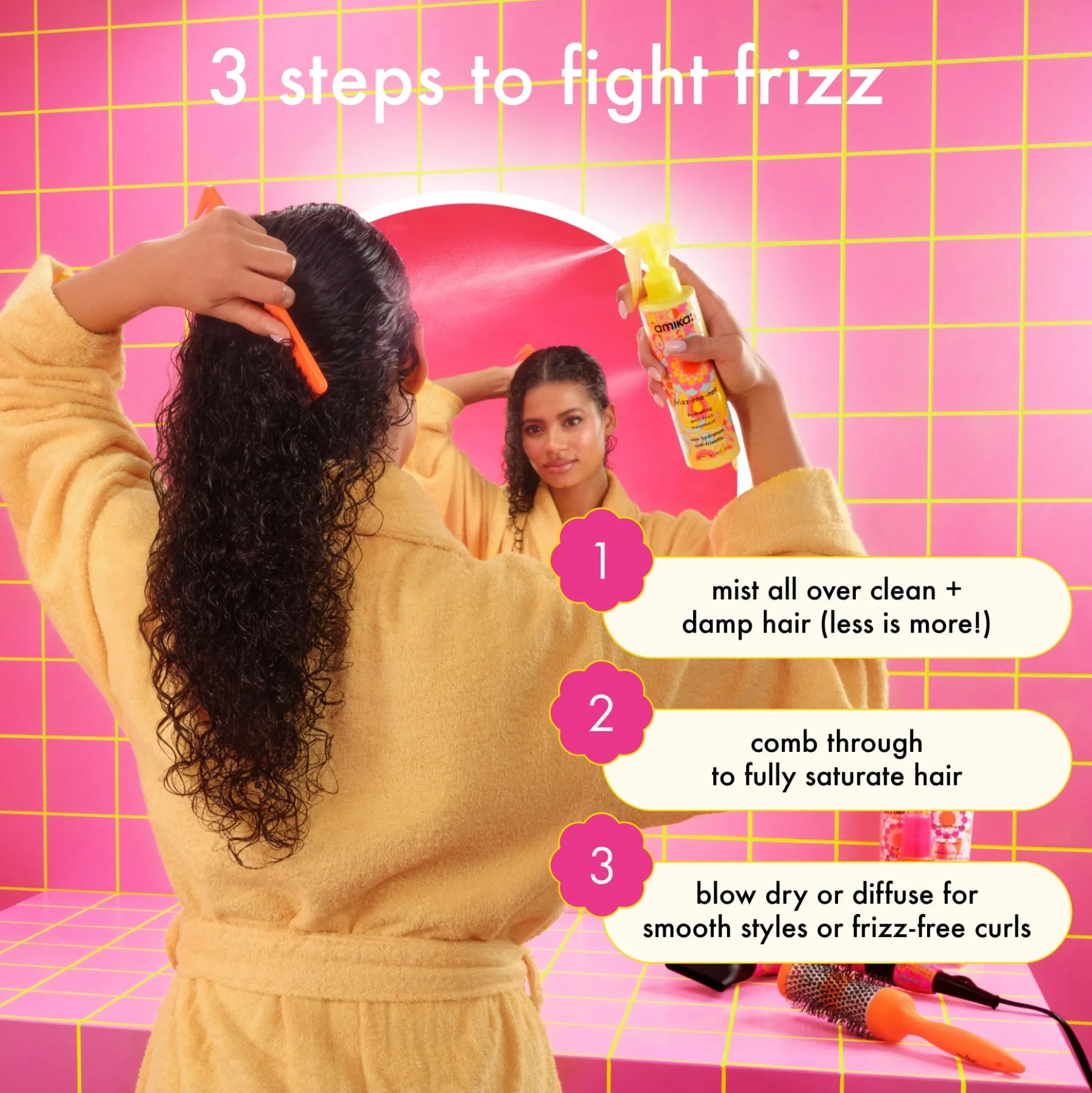 Amika Frizz-Me-Not Hydrating Anti-Frizz Treatment 60ml