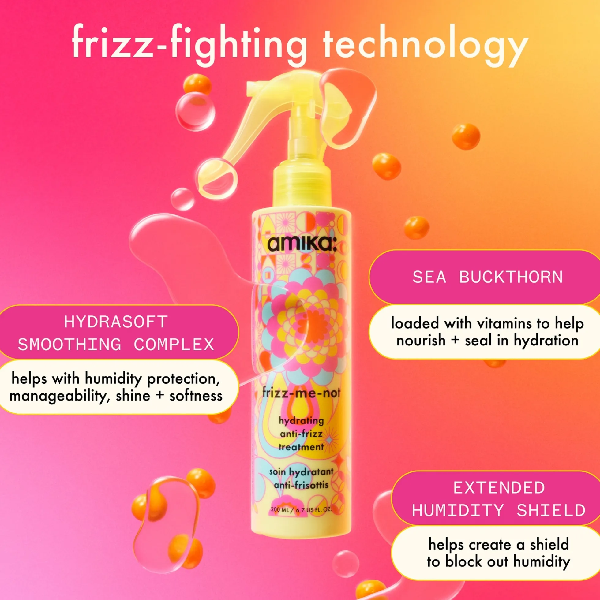 Amika Frizz-Me-Not Hydrating Anti-Frizz Treatment 60ml