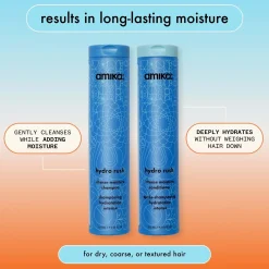 Amika Hydro Rush Intense Moisture Conditioner with Hyaluronic Acid 275ml