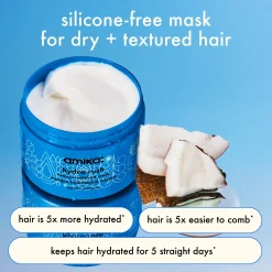 Amika Hydro Rush Intense Moisture Mask with Hyaluronic Acid 250ml