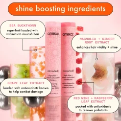 amika Mirrorball High Shine + Protect Antioxidant Shampoo 275ml