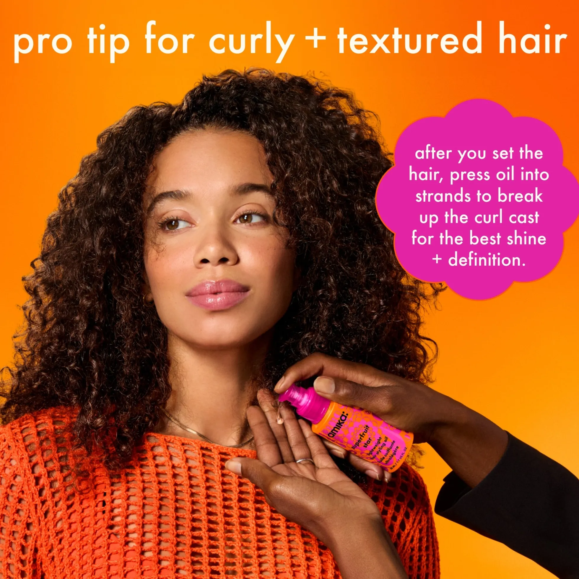 Amika Superfruit Star Lightweight Hair Styling Oil 50ml