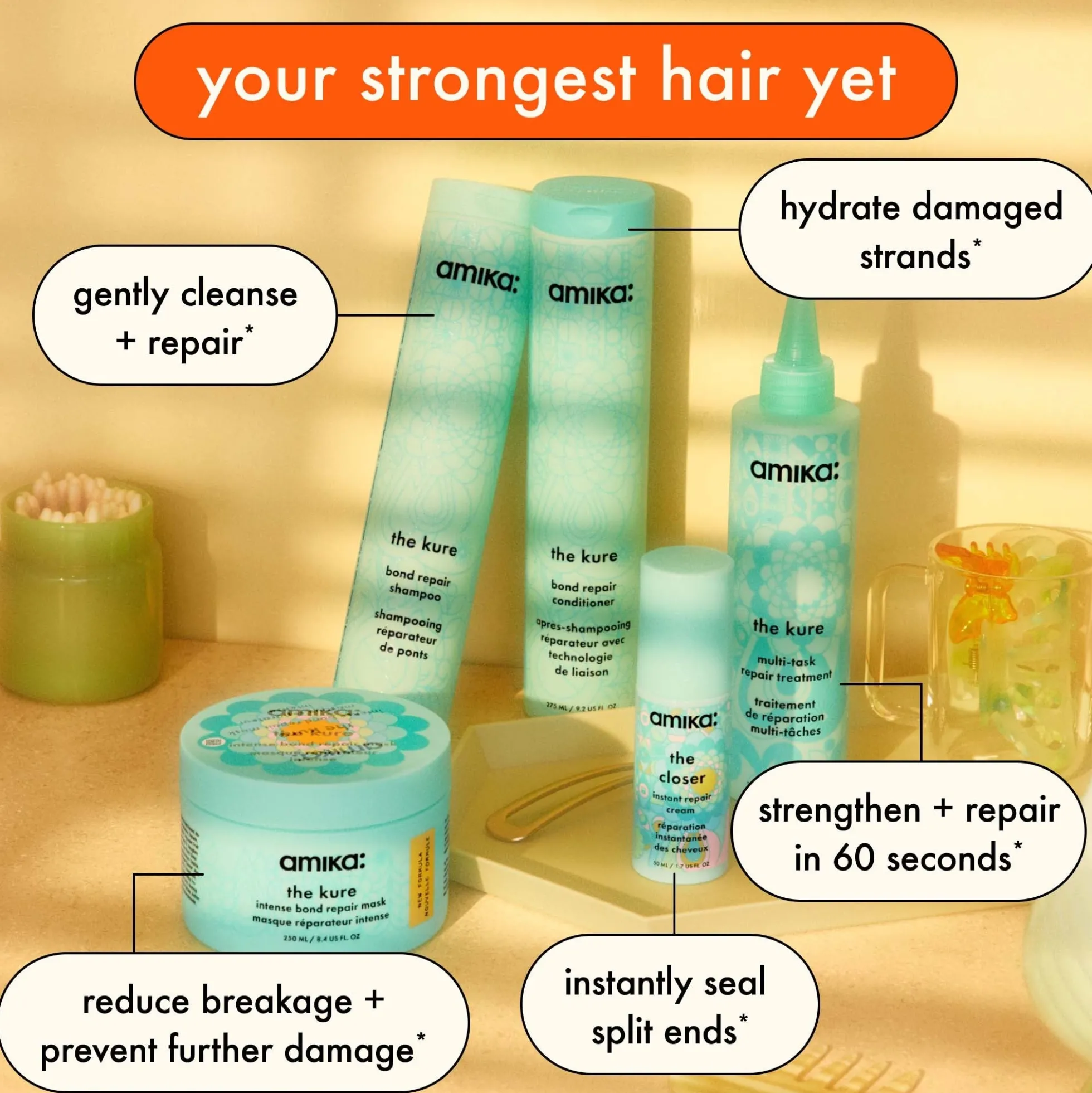 Amika The Kure Intense Strength Repair Conditioner 275ml