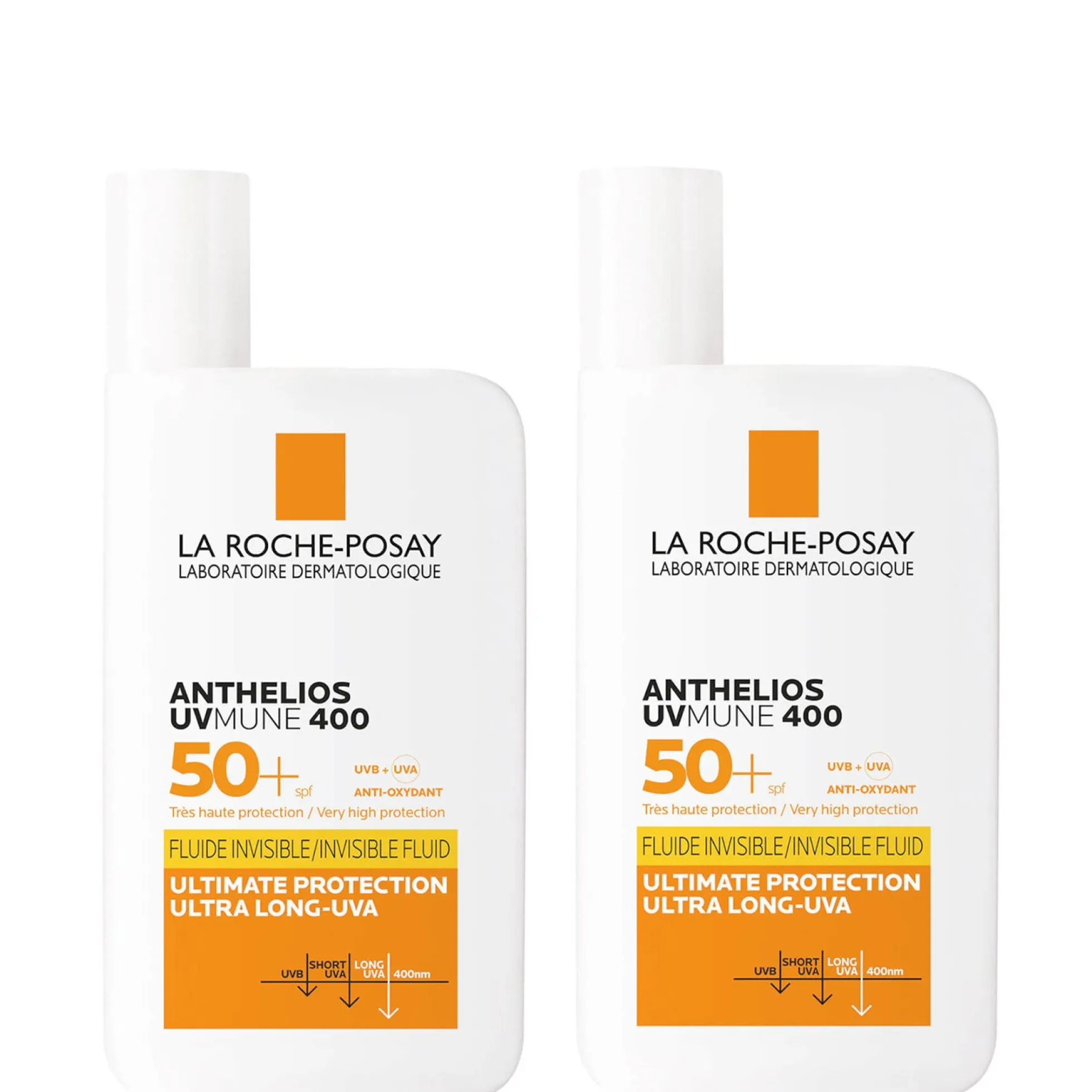 Anthelios UVMune 400 Invisible Fluid Non-Perfumed Suncream SPF50+ Duo