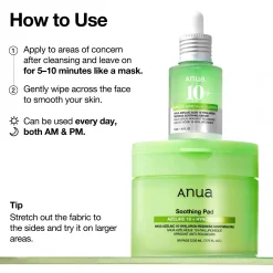 Anua Azelaic 10 Hyaluron Redness Soothing Pad 230ml