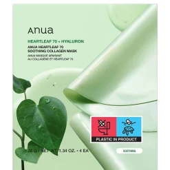 Anua Heartleaf 70 Soothing Collagen Mask (4 Sheets) 38g