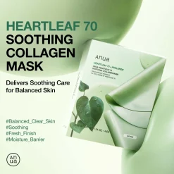 Anua Heartleaf 70 Soothing Collagen Mask (4 Sheets) 38g