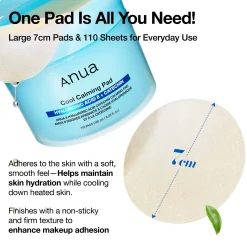 Anua 8 Hyaluronic Acid Catechin Calming Pads (110 Pieces) 185ml
