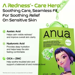 Anua K-Pop Demon Hunters Azelaic Acid Hyaluron Redness Soothing Serum Mask 28ml (1Pc)