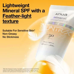 Anua KPop Demon Hunters Mineral Weightless Finish SPF50 Sunscreen 50ml