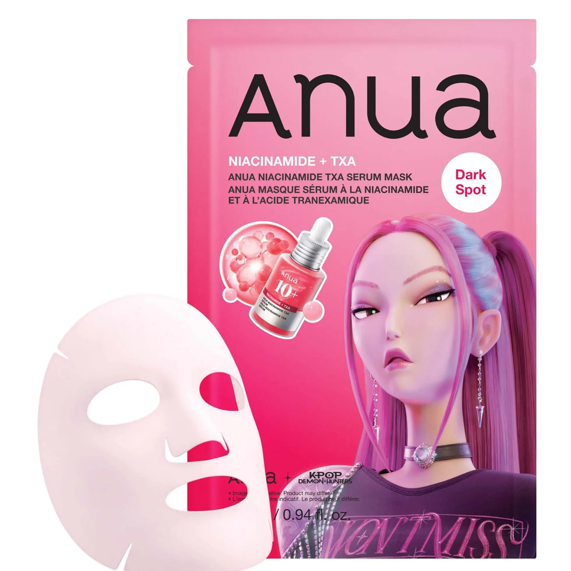 Anua K-Pop Demon Hunters Niacinamide Txa Serum Mask 28ml (1Pc)