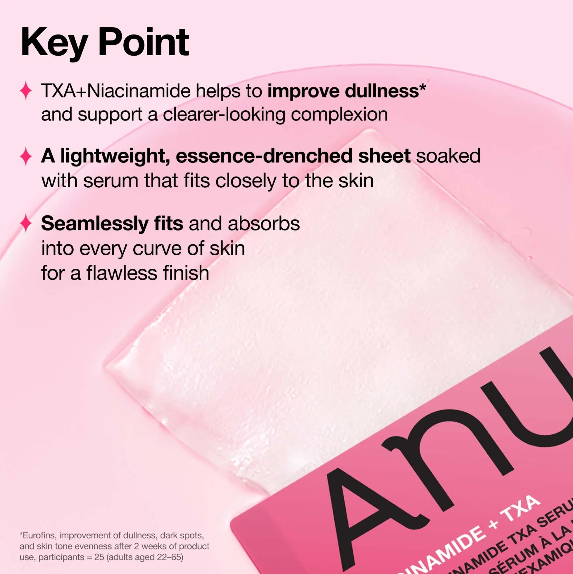 Anua K-Pop Demon Hunters Niacinamide Txa Serum Mask 28ml (1Pc)