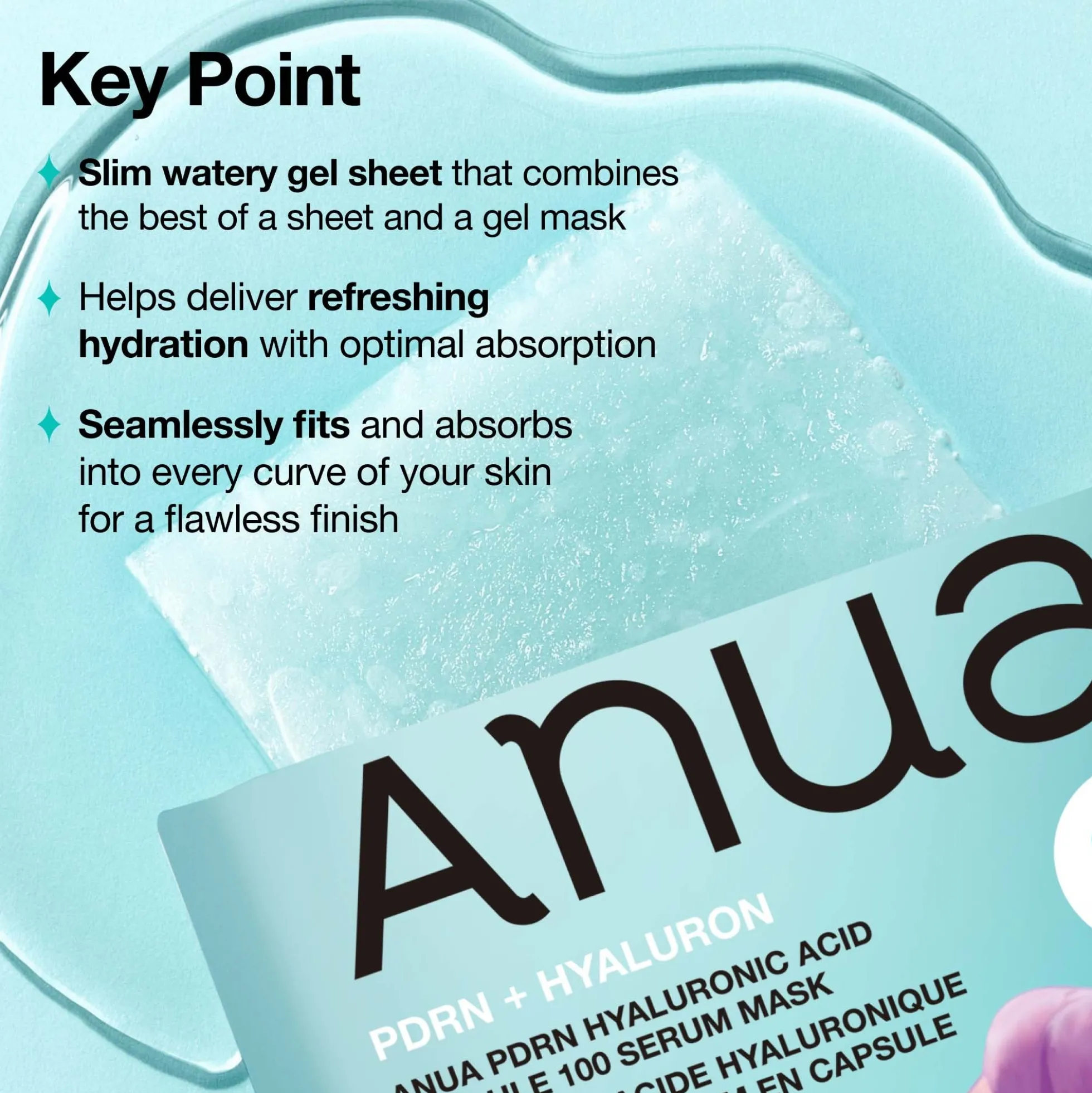 Anua K-Pop Demon Hunters PDRN Hyaluronic Acid Capsule 100 Serum Mask 28ml (1Pc)