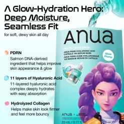 Anua KPop Demon Hunters PDRN Hyaluronic Acid Capsule 100 Serum Mask (10PCS)