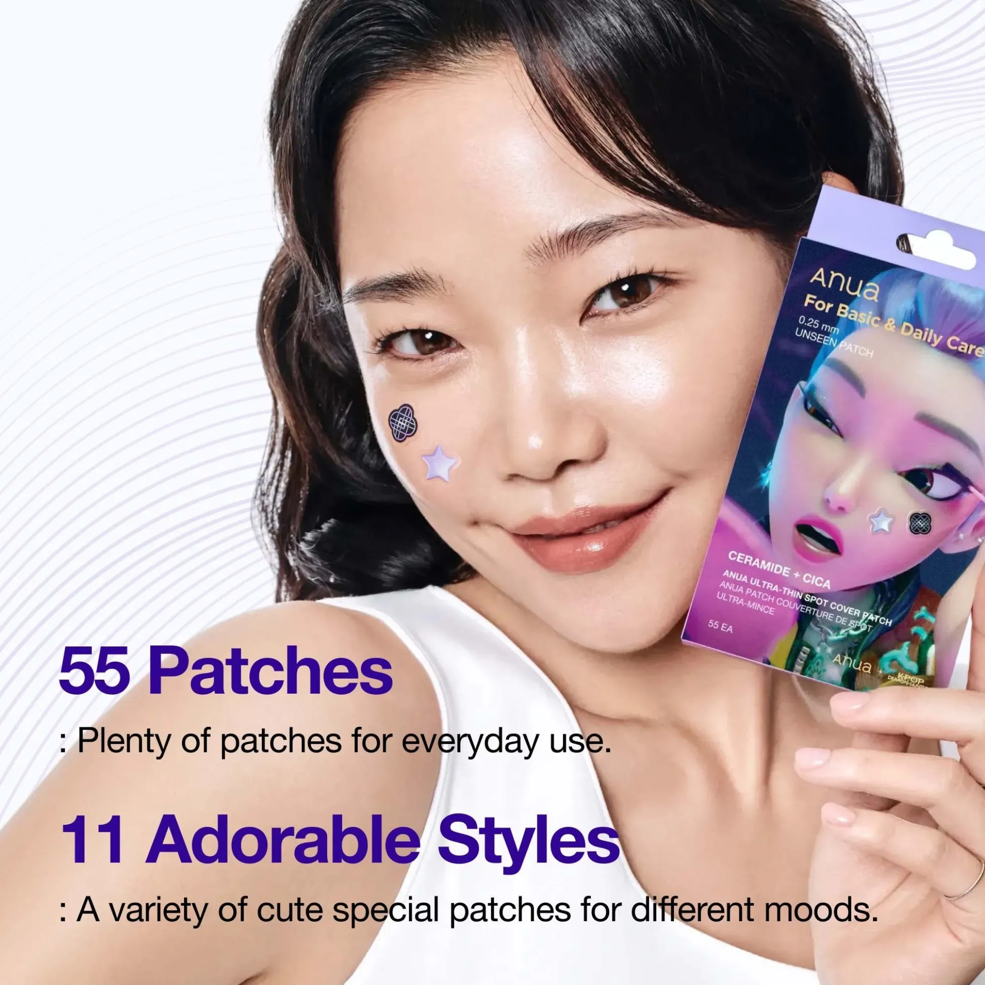 Anua KPop Demon Hunters Ultra-Thin Spot Cover Patch 55EA