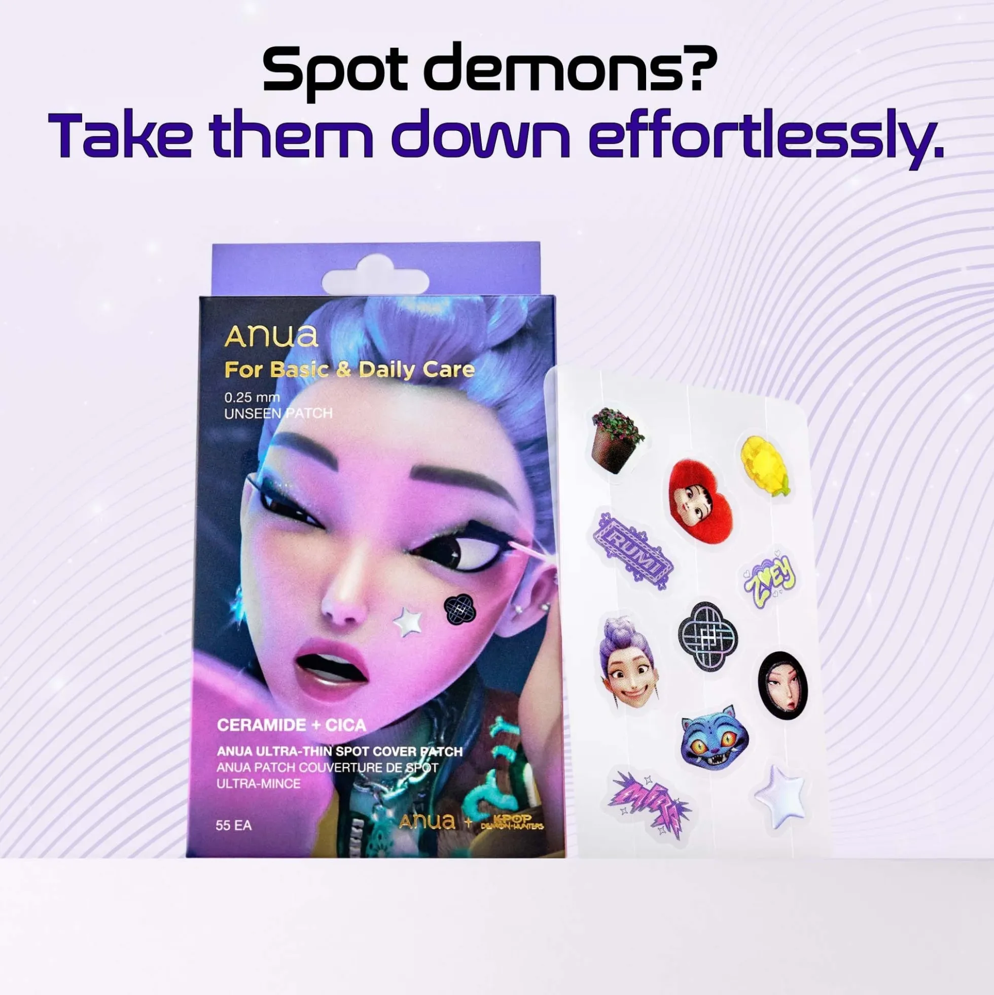 Anua KPop Demon Hunters Ultra-Thin Spot Cover Patch 55EA