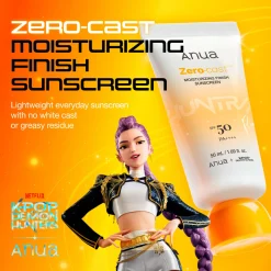 Anua KPop Demon Hunters Zero-Cast Moisturising Finish SPF50 Sunscreen 50ml