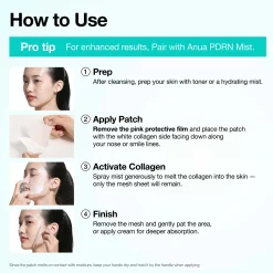 Anua PDRN Collagen Melting Patch For Glass Skin (4 Pack)