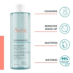 Avène CLEANANCE Micellar Water for Oily, Blemish-Prone Skin 400ml