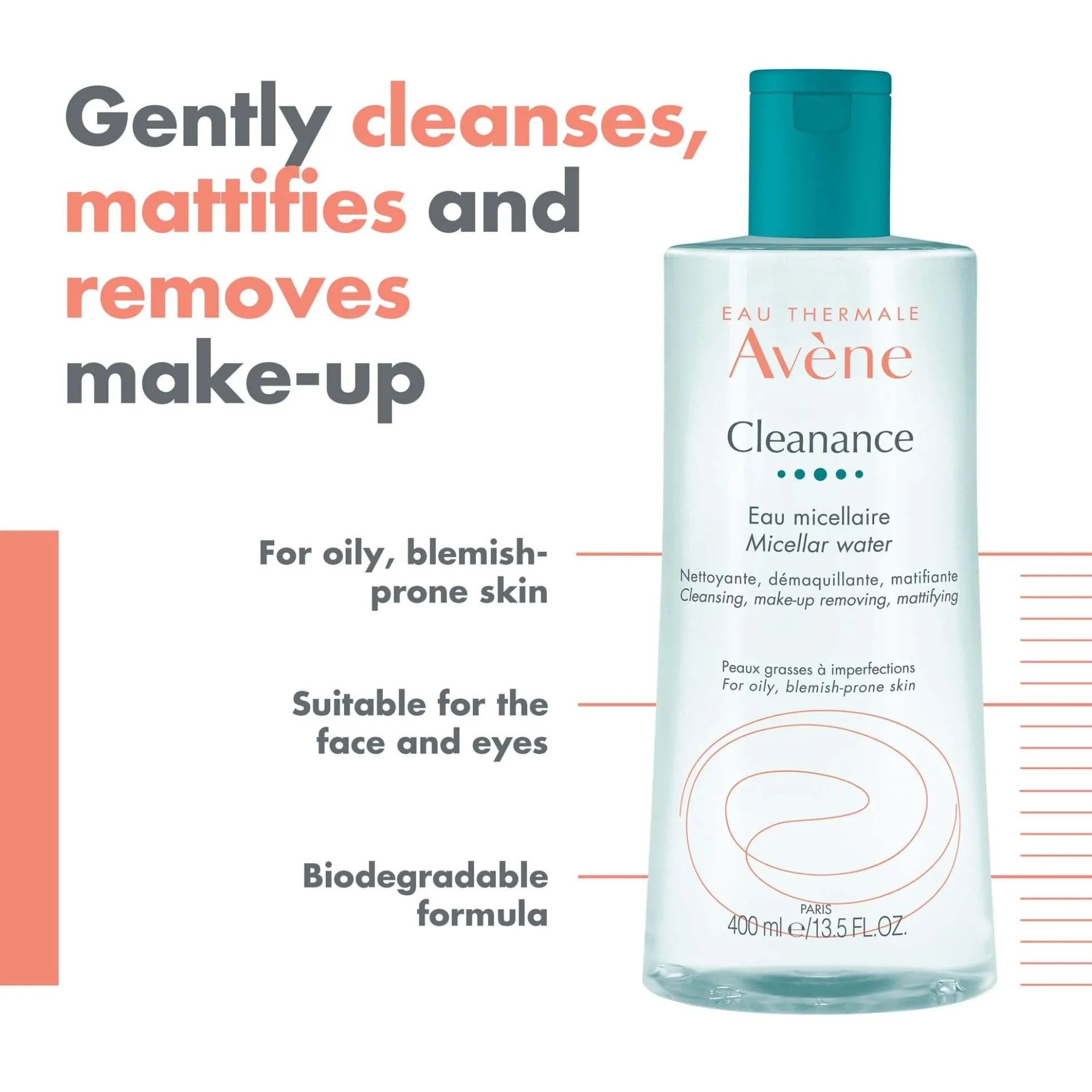 Avène Cleanance Micellar Water for Blemish-Prone Skin 400ml