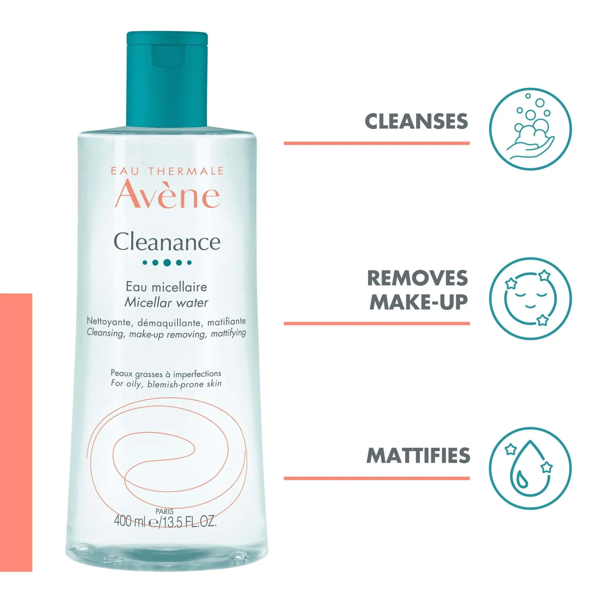 Avène Cleanance Micellar Water for Blemish-Prone Skin 400ml