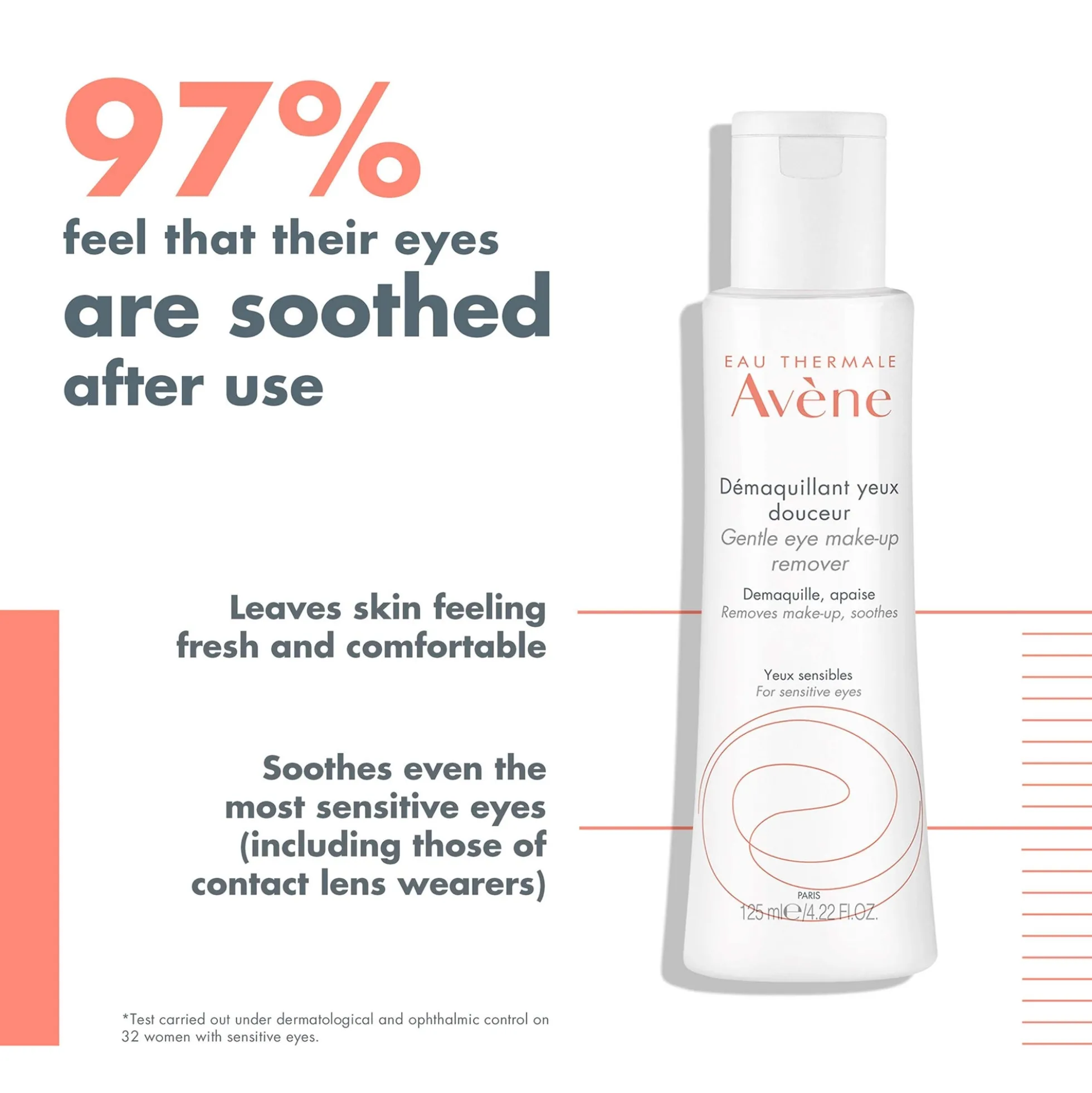 Avène Gentle Eye Make-Up Remover for Sensitive Skin 125ml