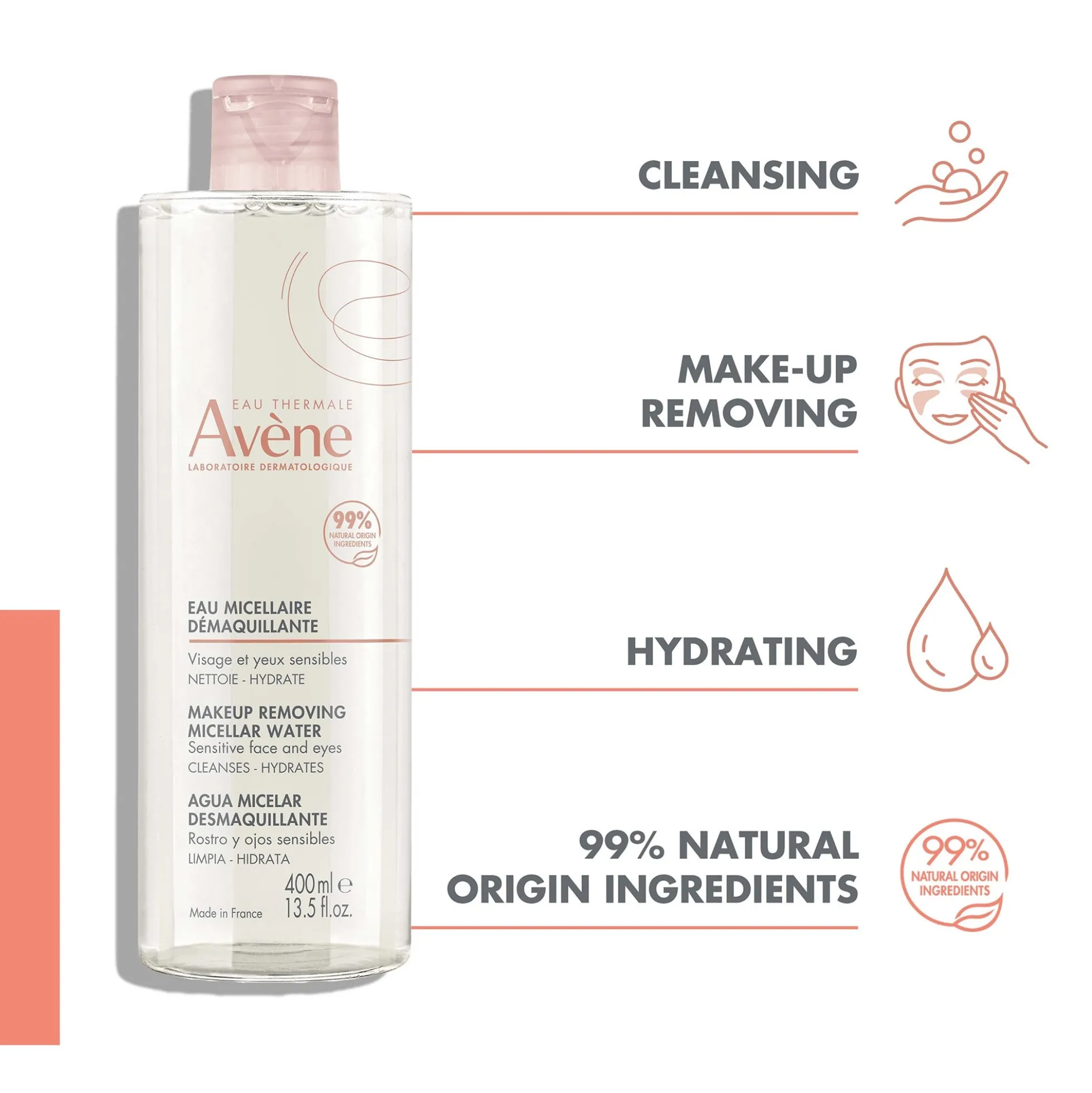 Avène Make-Up Removing Micellar Water 400ml