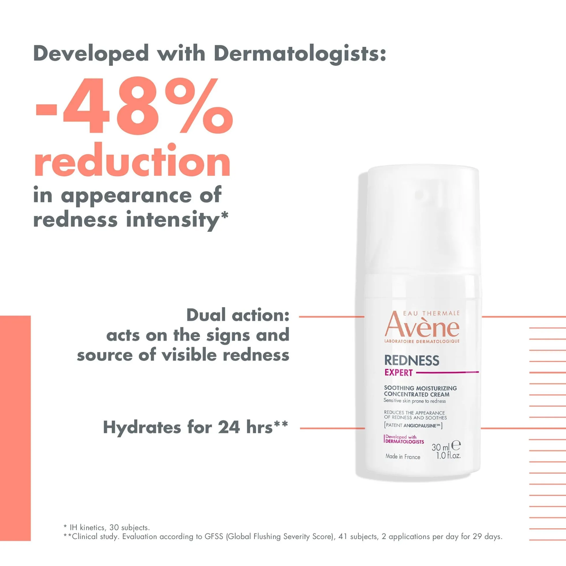 Avène Redness Expert Soothing Moisturizing Concentrated Cream for Redness-Prone Skin 30ml