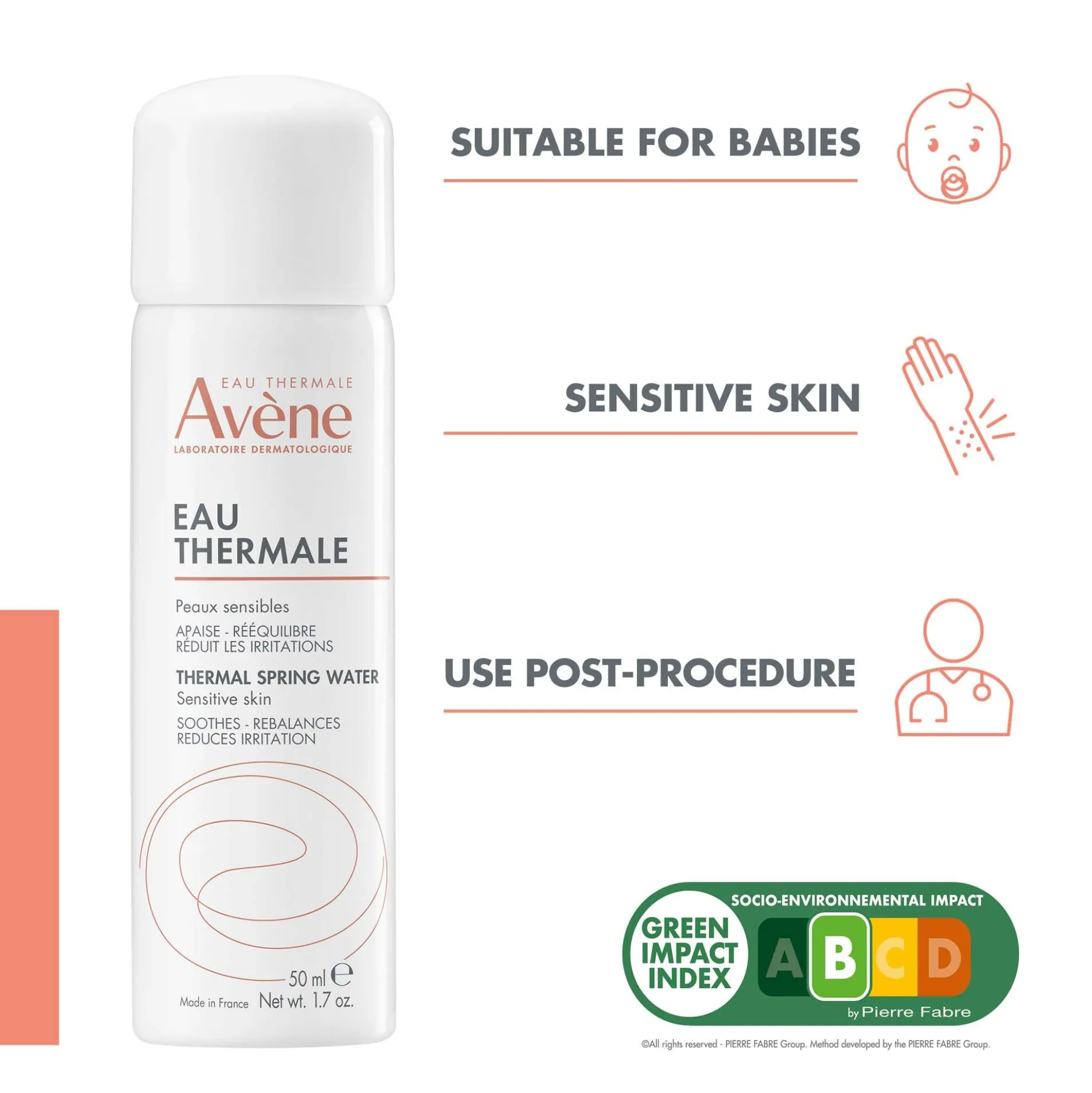 Avène Thermal Spring Water Spray for Sensitive Skin 50ml