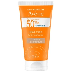 Avène Very High Protection Tinted Sun Cream SPF50+ for Dry, Sensitive Skin 50ml