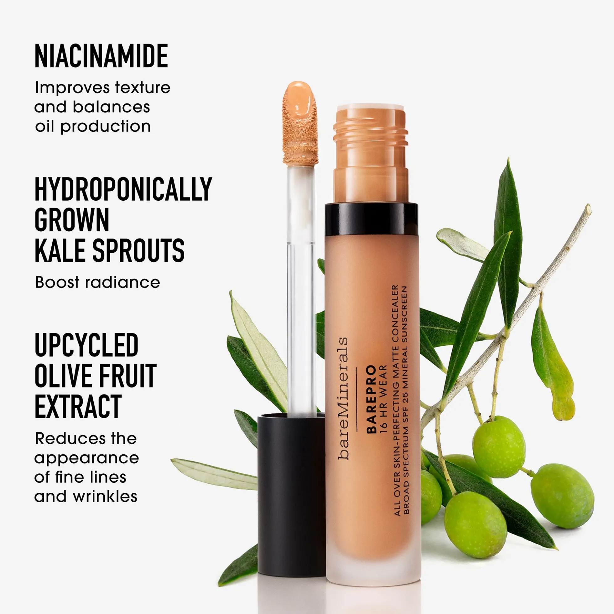 bareMinerals Barepro All-Over Skin-Perfecting Matte Concealer Mineral SPF 25+++ 7.5ml (Various Shades)