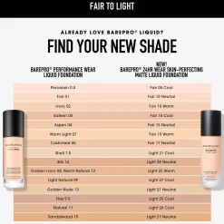 bareMinerals Barepro 24Hr Matte Comfort Liquid Foundation Mineral Spf20 30ml (various shades)