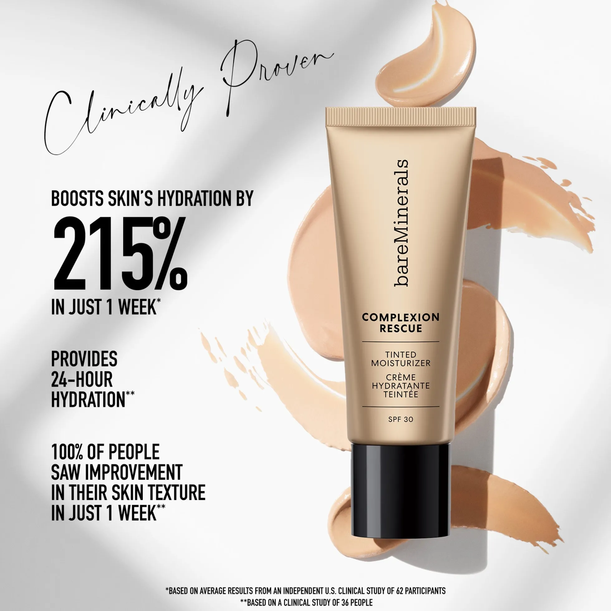bareMinerals Complexion Rescue Tinted Moisturizer SPF30 35ml (Various Shades)