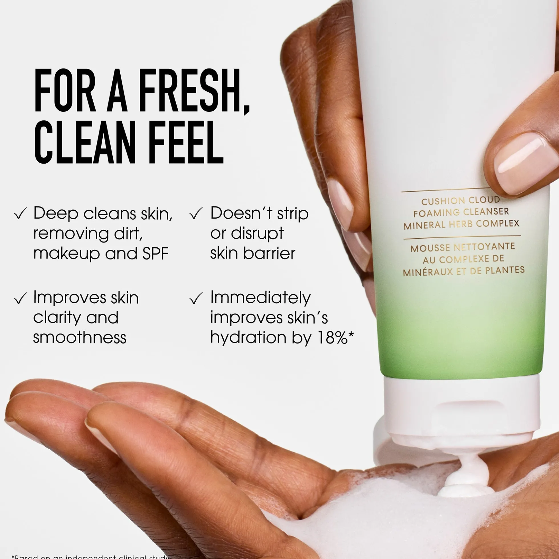 bareMinerals SKINLONGEVITY Cushion Cloud Foaming Cleanser 120ml