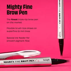 benefit Mighty Fine Brow Superfine Triple Tip Pen 0.5ml (Various Shades)