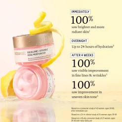 Biossance Squalane and Vitamin C Rose Moisturiser 50ml