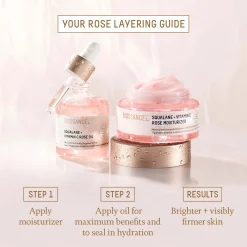 Biossance Squalane and Vitamin C Rose Moisturiser 50ml